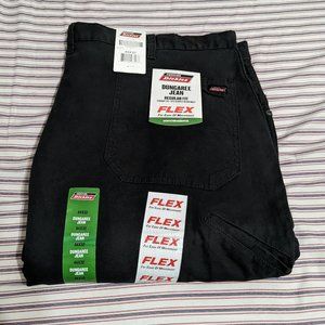 Dickies Dungaree flex Jean, Regular Fit, Straight leg- Black, 44x32